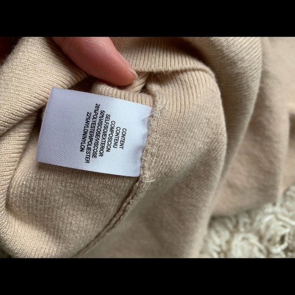 NWT WAYF Ribbed Knit Pull on Pants. Beige/ Cream. Size 2X - Picture 4 of 4